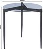 Beistelltisch Ulökantaa Ø50x50 cm Rauchglas, grau [en. casa] Bild 2