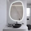 Tulup LED-Lichtspiegel Spiegel Klecks Klecksform Asymmetrischer Ausgefallene Organische, Kühles Licht, Im Spiegel integrierte LED-Beleuchtung Bild 3