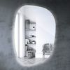 Tulup LED-Lichtspiegel Spiegel Klecks Klecksform Asymmetrischer Ausgefallene Organische, Kühles Licht, Im Spiegel integrierte LED-Beleuchtung Bild 2