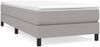 vidaXL Polsterbett, Stoff, 25,0 cm, Hellgrau, 90x190 cm, mit Lattenrost, Schwarz Bild 2