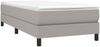 vidaXL Polsterbett, Stoff, 25,0 cm, Hellgrau, 90x190 cm, mit Lattenrost, Schwarz Bild 3