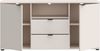 TV-Schrank >GANYMEDE< 2 Türem, 2 Schübe, sandfarbig - 129,8x63,1x41,3cm (BxHxT) Bild 3