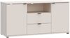 TV-Schrank >GANYMEDE< 2 Türem, 2 Schübe, sandfarbig - 129,8x63,1x41,3cm (BxHxT) Bild 4