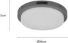 2er Set LED Außenwandleuchten mit Bewegungsmelder & Hausnummer Ø 30cm Bild 4