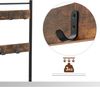 Vasagle Garderobenständer, Kleiderständer mit Schuhablagen, Schuhregal mit Sitzfläche für Flur, mit Haken, Metallrahmen mit matter Oberfläche, von Songmics HSR41BX Bild 4