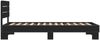 vidaXL Bettgestell Schwarz 90x200 cm Holzwerkstoff und Metall 845742 Bild 5