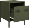 vidaXL Nachttisch Olivgrün 35x39x43,5 cm Stahl 851252 Bild 4