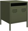 vidaXL Nachttisch Olivgrün 35x39x43,5 cm Stahl 851252 Bild 2