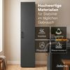 Bellamio 'Apol' Mehrzweckschrank schmal, schwarz, 176x33x40 cm, Besenschrank mit Staubsaugerfach und 3 kleinen Fächern Bild 3
