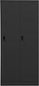 vidaXL Kleiderschrank, Stahl Anthrazit, 80 x 50 x 180 cm Bild 2