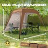 Lumaland 'Where Tomorrow' Pavillon, Polyester, 250 x 250 x 190 cm, Kamelbraun Bild 2