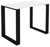 AKKE Esstisch, Esszimmertisch LOFT Schwarze Beinen Küchentisch Bürotisch 2mm-PVC Bild 4