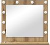 vidaXL Waschtischspiegel Schwarz Eichen-Optik 60 x 55 x 18 cm 868286 Bild 4