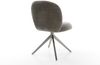 Drehstuhl Nube-Flex Bouclé Soft Schlamm Kreuzgestell breit Graphit 360° drehbar Wippfunktion Taschenfederkern Bild 5