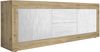 TV-Board >Belinda< in Eiche Cadiz / Weiss - 210x66x43cm (BxHxT) Bild 3