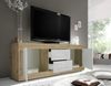 TV-Board >Belinda< in Eiche Cadiz / Weiss - 210x66x43cm (BxHxT) Bild 2