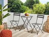Bistro Set FIORI Metall Schwarz Bild 3