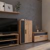 Kommode Berno Goldkraft Eiche/Anthrazit 50.1 x 87.3 cm mit 2 Fächern Vicco Bild 3