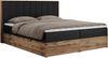 Boxspringbett, Schlafzimmerbett, Bettkasten - BELLISSIMO - 180 x 200 cm - Schwarz Kunstleder - H4 Bild 4