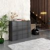 Furnica Kommode Sideboard mit 8 Schubladen Anthrazit Grau/Graphit B120cm H92cm T33cm Bild 2