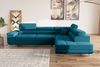 Stylefy Marokko Ecksofa Türkis Velours KRONOS Rechts Bild 3