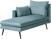Rechtsseitige Chaiselongue YERRES Stoff Hellblau Bild 4
