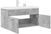 vidaXL Waschbeckenunterschrank mit Einbaubecken Wasserhahn Betongrau 3324891 Bild 3