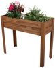 Hochbeet mit Vlies-Einlage aus geöltem Akazien-holz FSC 100% Bild 2