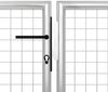 vidaXL Gartentor aus Stahl 500 x 150 cm Silber 144355 Bild 3