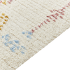 Teppich Baumwolle beige 140 x 200 cm geometrisches Muster Kurzflor BETTIAH Bild 4