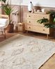 Teppich Baumwolle beige 140 x 200 cm geometrisches Muster Kurzflor BETTIAH Bild 3