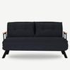 2-Sitzer-Schlafsofa, 'Sando ', 78 x 78 x 133, Schwarz Bild 2