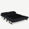 2-Sitzer-Schlafsofa, 'Sando ', 78 x 78 x 133, Schwarz Bild 4