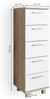 Badschrank Ilias Sonoma 30 x 95 cm Vicco Bild 3