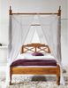 Himmelbett Sheesham 140x200x224 braun geölt NATURE BROWN #530 Bild 2
