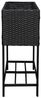 Polyrattan Hochbeet Blumenbeet 100x30x70 cm Kräuterbeet Gemüsebeet Schwarz Bild 5