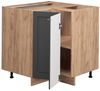Eckunterschrank Fame-Line Anthrazit-Gold 80.5 cm , AP Marmor Vicco Bild 4