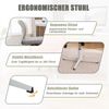 Armlose Bürostühle, Lesesessel mit breiten Polstern Wohnstühle zum Sitzen mit gekreuzten Beinen Wippfunktion höhenverstellbar 360° drehbar, Stoff, Schwarz Bild 3