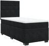 vidaXL Boxspringbett mit Matratze Schwarz 90x190 cm Samt 3290788 Bild 2