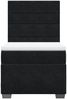 vidaXL Boxspringbett mit Matratze Schwarz 90x190 cm Samt 3290788 Bild 4