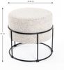 Fußhocker >Syke< in schwarz-creme-braun - 44 (H) Bild 2
