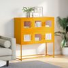 vidaXL Sideboard Senfgelb 100,5x39x107 cm Kaltgewalzter Stahl 853425 Bild 3