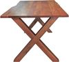 Esstisch Akazie nussbaumfarben 160 x 85 cm X-Holzgestell MURCIA 137758088 Bild 3