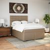vidaXL Boxspringbett Matratze Cappuccino-Braun 140x200cm Kunstleder 3290727 Bild 3