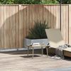 vidaXL Garten-Couchtisch Rechteckig Beige 60x40x37 cm Poly Rattan 4104053 Bild 3