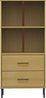 vidaXL Bücherregal OSLO 2 Schubladen Braun 60x35x128,5 cm Massivholz 351009 Bild 4
