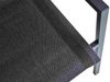 Gartenstuhl Comfy von Brafab aus Aluminium und Textilene, modern mit Armlehne, stapelbar, schwarz Bild 3