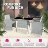 tectake Sitzgruppe Rattan Sitzgruppe, (Set, 3-tlg), für 2 Personen Bild 4