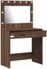 vidaXL Schminktisch mit Speicher Braun Eichen-Optik 78,5 x 41 x 135 cm 865034 Bild 4