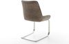 Freischwinger Taimi-Flex Mikrofaser Taupe Vintage Freischwinger flach Edelstahl Bild 5
